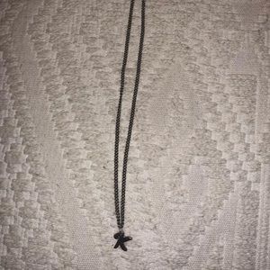 James Avery “K” charm & necklace
